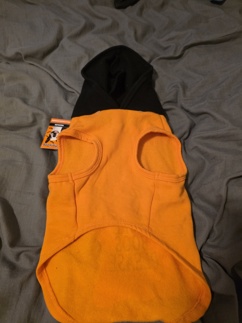 Halloween Ghost Hoodie Tank - Orange & Black* Nwt - Picture 2 of 3